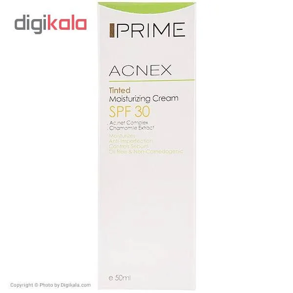 کرم مرطوبکننده رنگی پرایم مدل Acnex Tinted SPF 30 حجم 50 میلیلیتر - تصویر 4