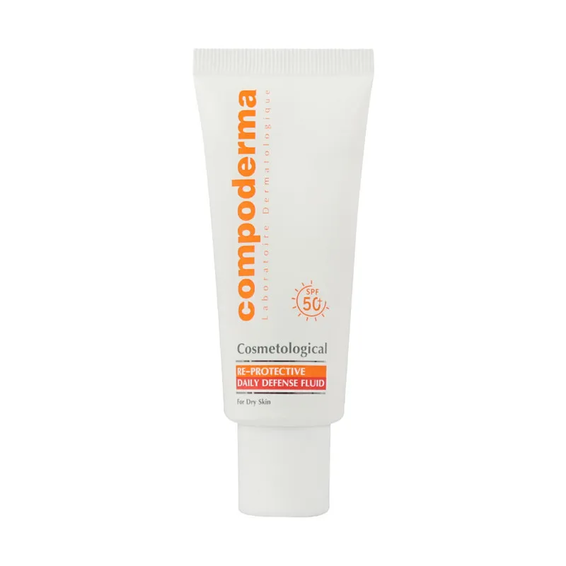 کرم ضد آفتاب بدون رنگ کامپودرما SPF 50 مدل reprotective مناسب پوستهای خشک حجم 50 میلیلیتر - تصویر 2