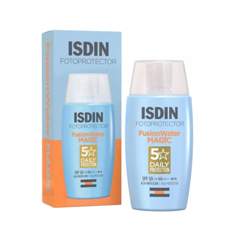 کرم ضد آفتاب بدون رنگ ایزدین SPF 50 مدل water_magic مناسب برای انواع پوست حجم 50 میلیلیتر - تصویر 2