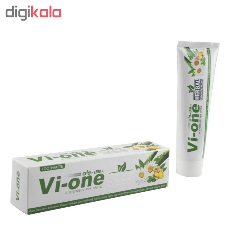خمیر دندان وی وان گیاهی مدل Natural Herbal حجم 130 میلی لیتر - تصویر 2