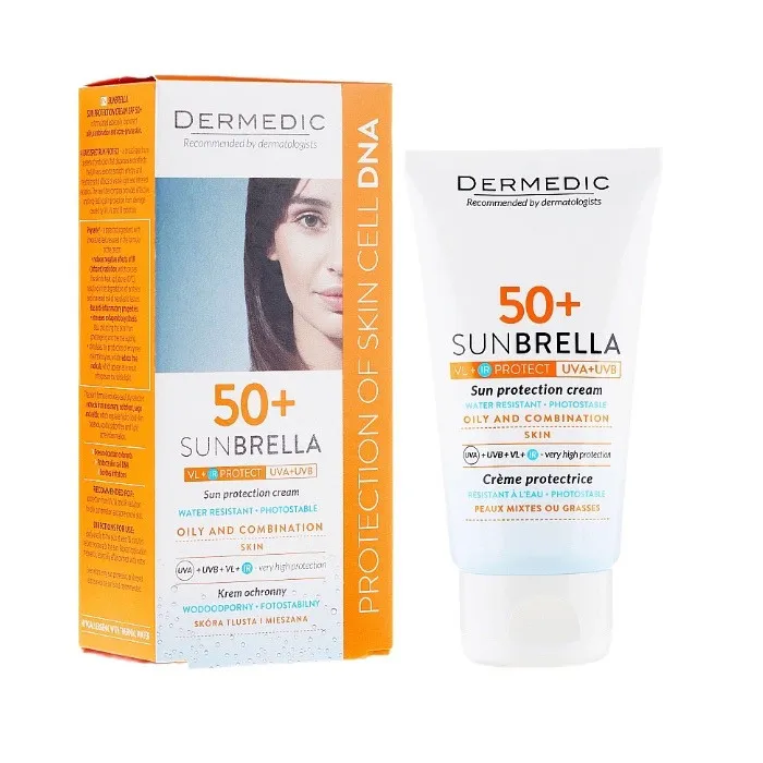کرم ضد آفتاب بدون رنگ درمدیک spf50 مدل OL مناسب پوست های چرب حجم 50 میلی لیتر  - تصویر 3