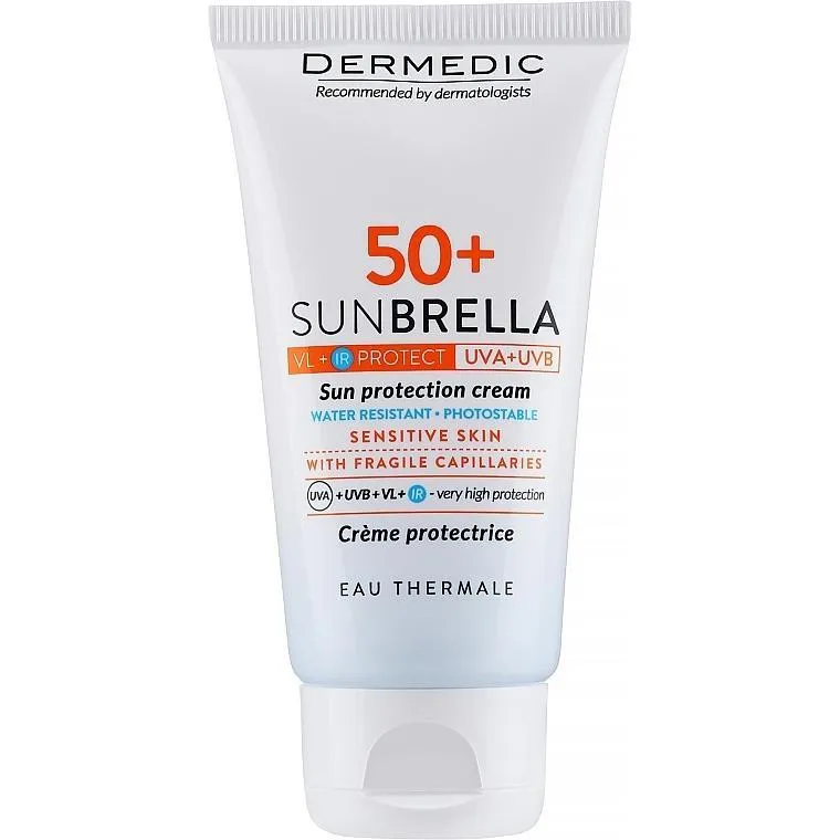 کرم ضد آفتاب بدون رنگ درمدیک SPF 50 مدل fragile مناسب پوستهای حساس حجم 50 میلیلیتر - تصویر 2