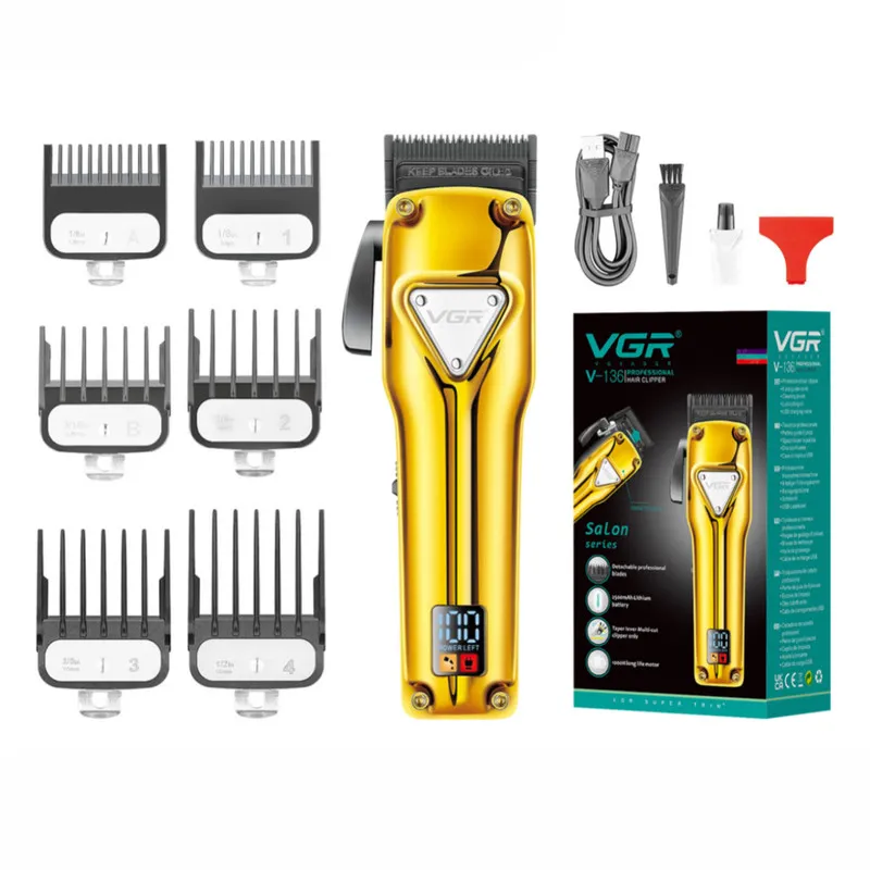 ماشین اصلاح موی سر و صورت وی جی ار مدل  V-136 - تصویر 3