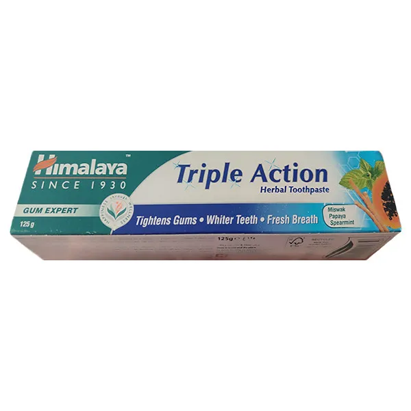 خمیر دندان هیمالیا مدل Triple Action 123 وزن 125 گرم - تصویر 3