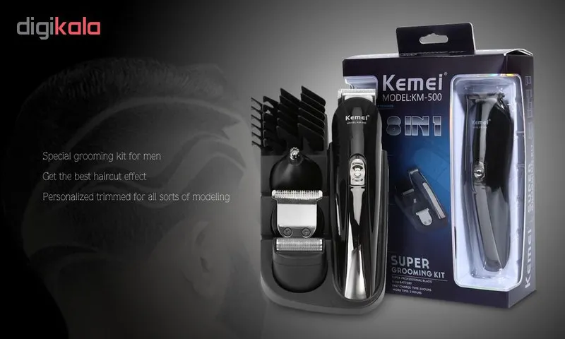 ماشین اصلاح موی سر و صورت کیمی مدل KM-500 - تصویر 5