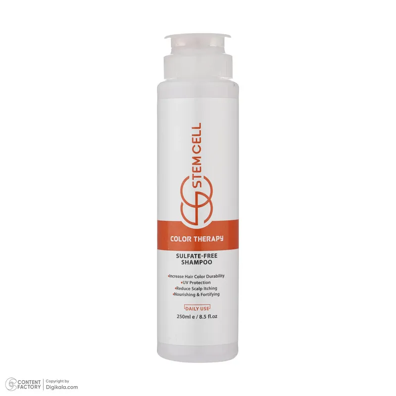 شامپو مو استم سل مدل Sulfate Free مناسب موهای رنگ شده و هايلايت شده حجم 250 ميلی ليتر - تصویر 3