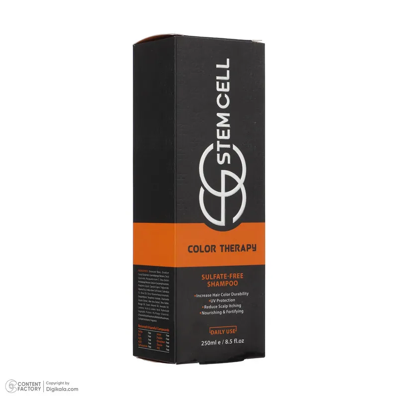 شامپو مو استم سل مدل Sulfate Free مناسب موهای رنگ شده و هايلايت شده حجم 250 ميلی ليتر - تصویر 4