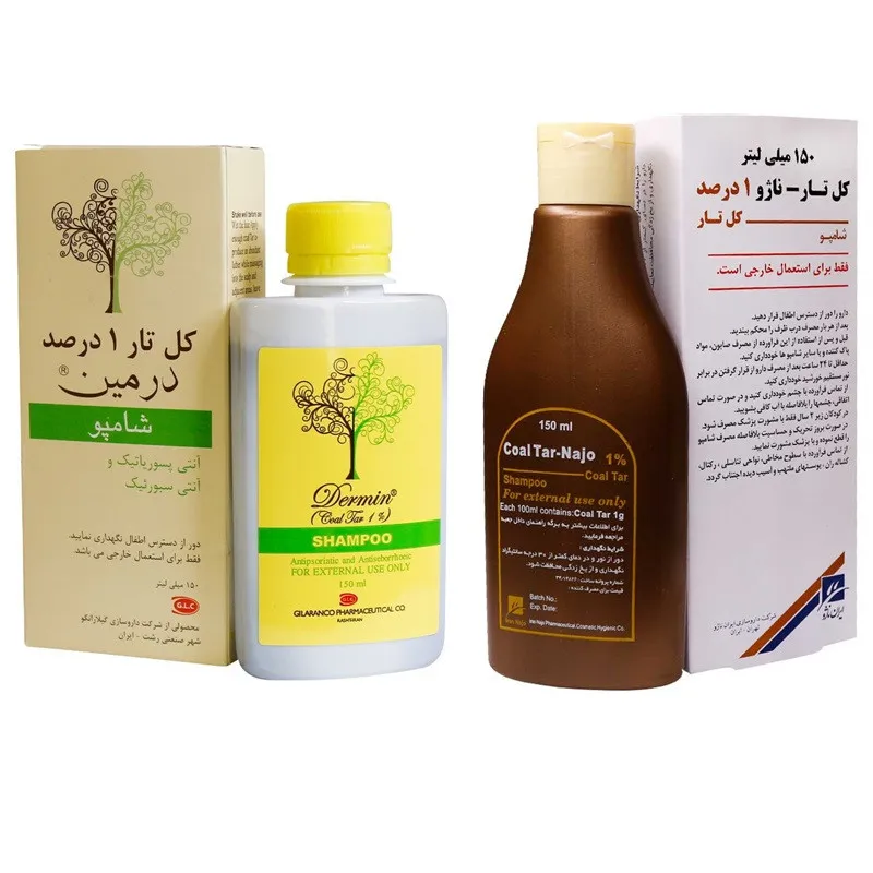 شامپو ضد شوره مو کل تار مدل NA حجم 150 میلی لیتر به همراه شامپو ضد شوره مو کل تار مدل DERMIN - تصویر 2
