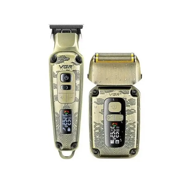  ماشین اصلاح موی سر و صورت وی جی ار مدل V-641 مجموعه 2 عددی