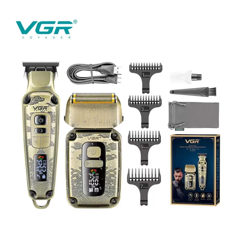  ماشین اصلاح موی سر و صورت وی جی ار مدل V-641 مجموعه 2 عددی - تصویر 6