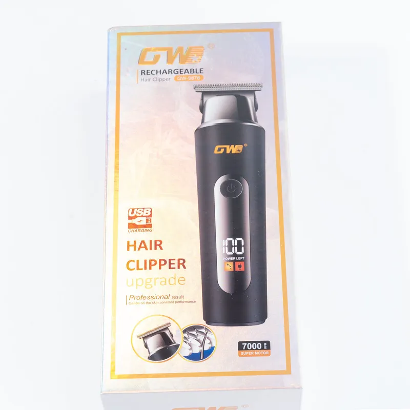 ماشین اصلاح موی سر و صورت جی دبلیو مدل GW-9876، اصلاح به صورت صفر زن، خط زن، منبع انرژی با کابل USB، تکنولوژی اصلاح به صورت تریم، اندازه اصلاح 1، 2 و 3 میلی‌متر، به‌همراه کابل USB، برس، روغن - تصویر 6