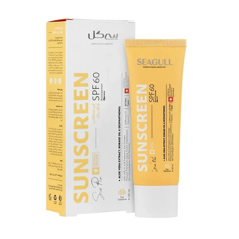 کرم ضد آفتاب بدون رنگ سی گل SPF 60 مدل 314 ‌مناسب برای انواع پوست حجم 50 میلی‌لیتر - تصویر 2