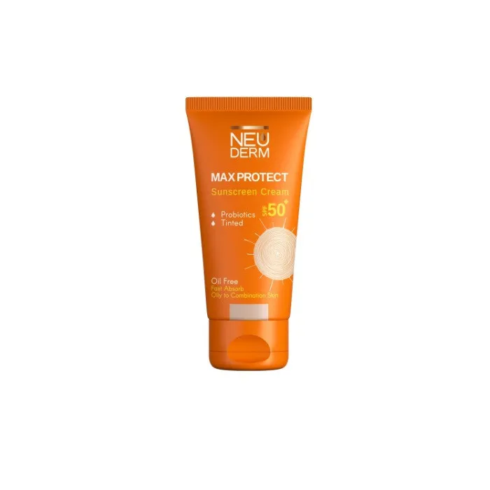 کرم ضد آفتاب رنگی نئودرم SPF 50 مدل MAX PROTECT مناسب پوست های چرب حجم 50 میلی لیتر - تصویر 2