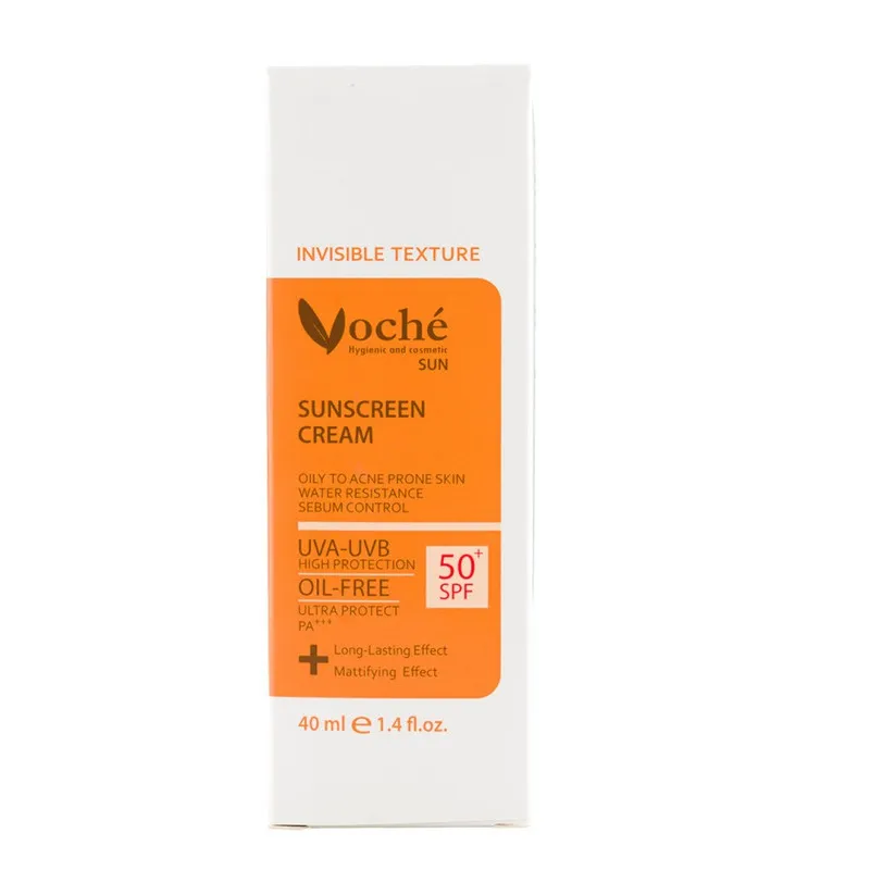 کرم ضد آفتاب بدون رنگ وچه SPF 50 مدل OTA مناسب پوستهای چرب و مستعد آکنه حجم 40 میلیلیتر - تصویر 2