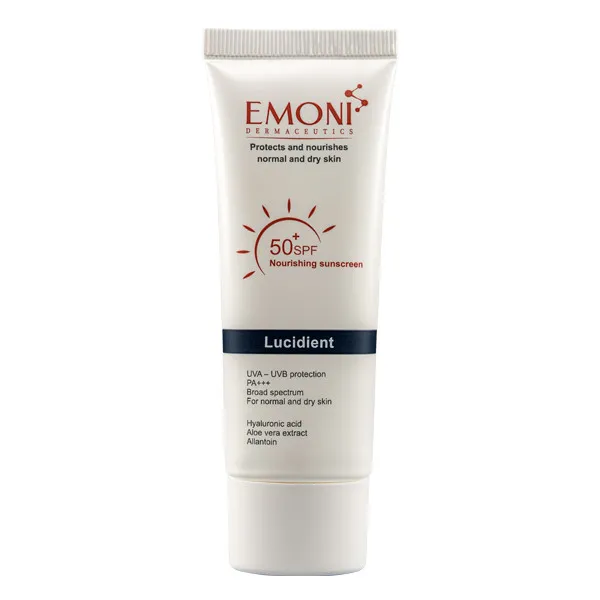 کرم ضد آفتاب بدون رنگ امونی درماسیوتیکس SPF 50 مدل لوسیدنت مناسب پوست نرمال تا خشک حجم 50 میلیلیتر - تصویر 2