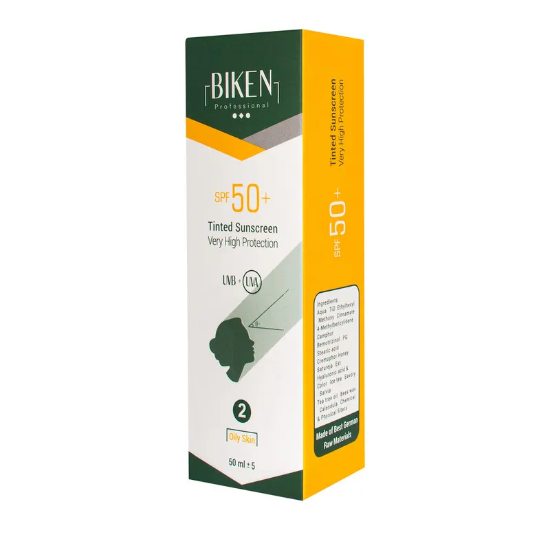 کرم ضد آفتاب رنگی بیکن SPF 50 مدل شماره 2 مناسب پوستهای چرب حجم 50 میلیلیتر - تصویر 2