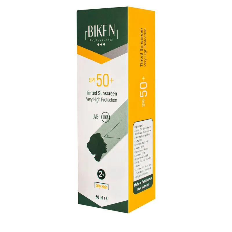 کرم ضد آفتاب رنگی بیکن SPF 50 مدل +2 مناسب پوست های چرب حجم 50 میلیلیتر - تصویر 2