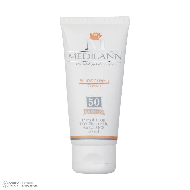 کرم ضد آفتاب رنگی مدیلن SPF 50 مدل Parsol MCX مناسب پوستهای خشک و معمولی حجم 50 میلیلیتر - تصویر 2