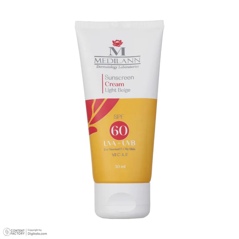 کرم ضد آفتاب رنگی مدیلن SPF 60 مدل Light Beige مناسب پوستهای معمولی و چرب حجم 50 میلیلیتر - تصویر 4