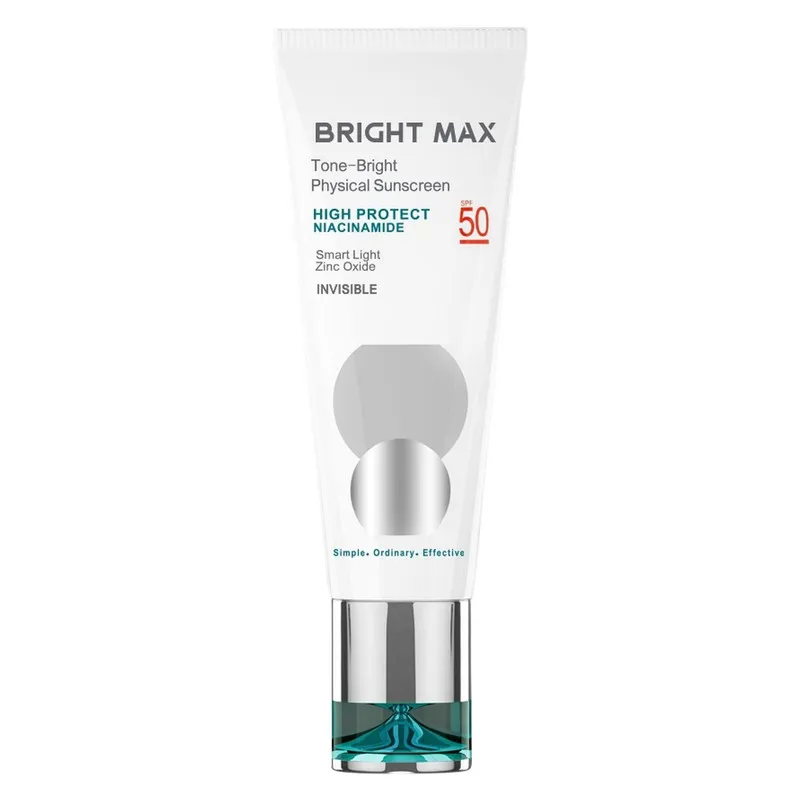 کرم ضد آفتاب بدون رنگ برایت مکس SPF 50 مدل PHY مناسب انواع پوست حجم 40 میلیلیتر