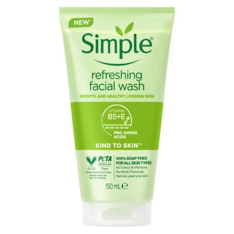 ژل شستشو صورت سیمپل مدل refreshing حجم 150 میلی لیتر