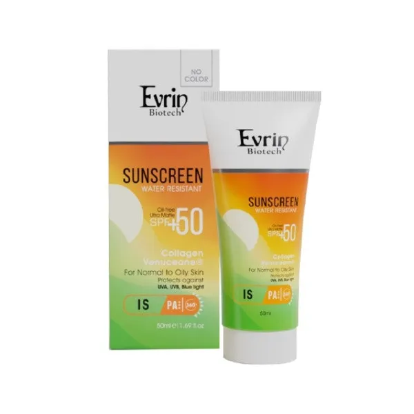 کرم ضد آفتاب بدون رنگ اورین بیوتک SPF 50 مدل Colaagen مناسب پوستهای چرب و معمولی حجم 50 میلیلیتر - تصویر 2