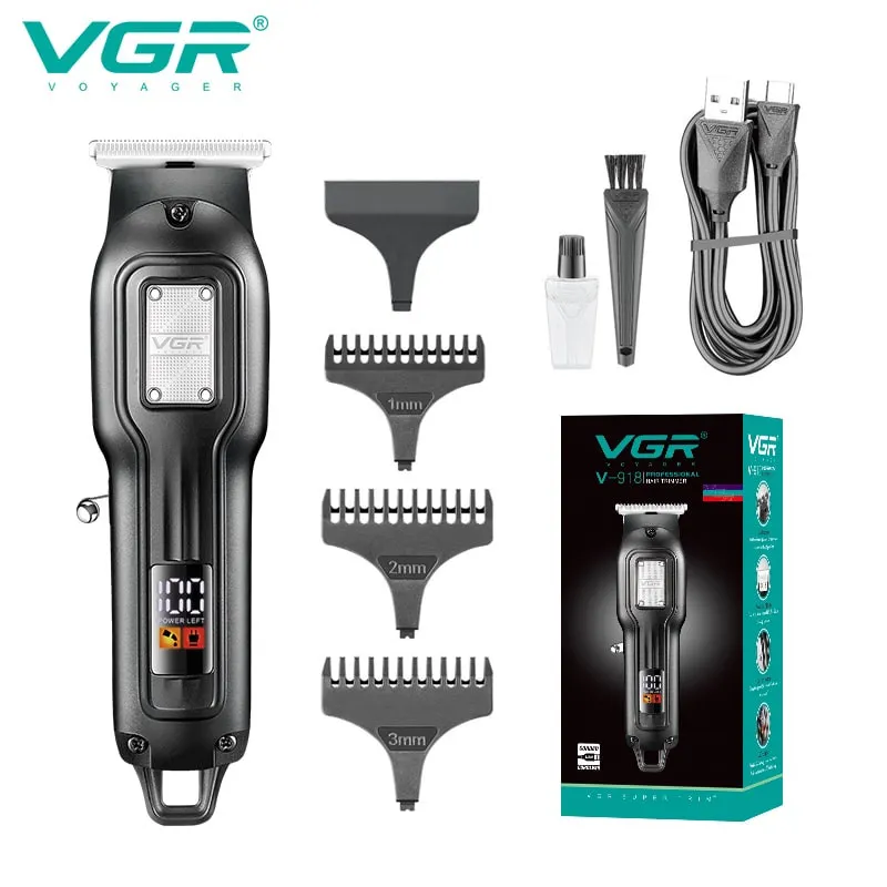 ماشین اصلاح موی سر و صورت شارژی وی جی ار مدل V-918 - تصویر 5