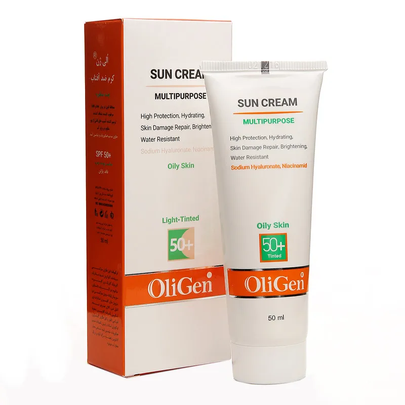کرم ضد آفتاب رنگی الی ژن SPF 50 مدل L_T_O مناسب پوستهای چرب حجم 50 میلیلیتر - تصویر 2