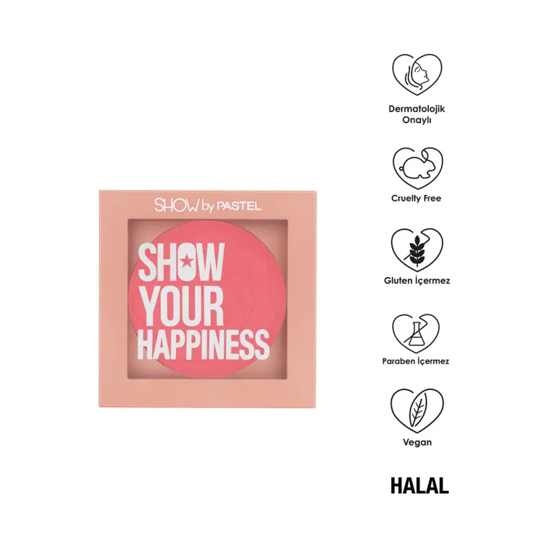 رژگونه پاستل مدل HAPPINESS شماره 202 - تصویر 4