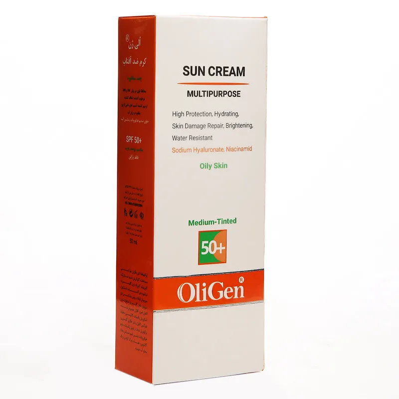 کرم ضد آفتاب رنگی الی ژن SPF 50 مدل M_T_D مناسب پوستهای چرب حجم 50 میلیلیتر - تصویر 2