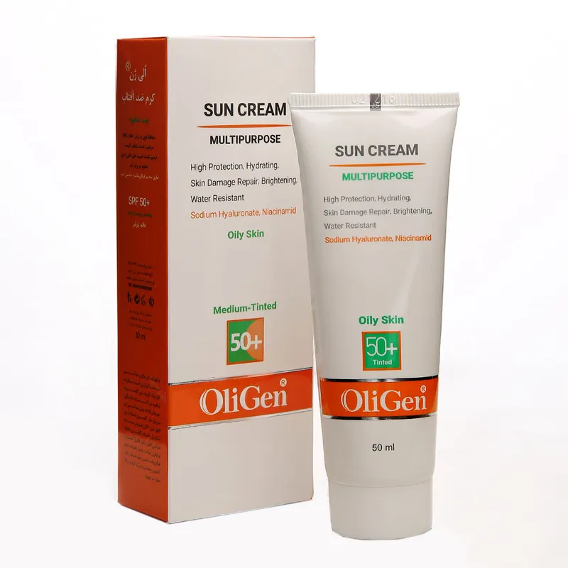 کرم ضد آفتاب رنگی الی ژن SPF 50 مدل M_T_D مناسب پوستهای چرب حجم 50 میلیلیتر - تصویر 3