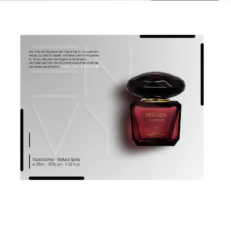 عطر جیبی زنانه ان وی مدل کریستال نویر ورساچه حجم 25 میلی لیتر - تصویر 2