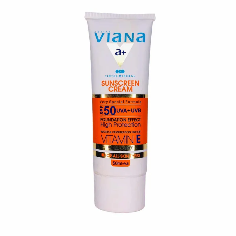 کرم ضد آفتاب رنگی ویانا SPF50 مدل 2 مناسب انواع پوست حجم 50 میلی لیتر - تصویر 2