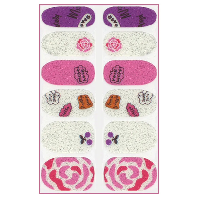 استیکر طراحی ناخن مدل ژله ای کد FN23