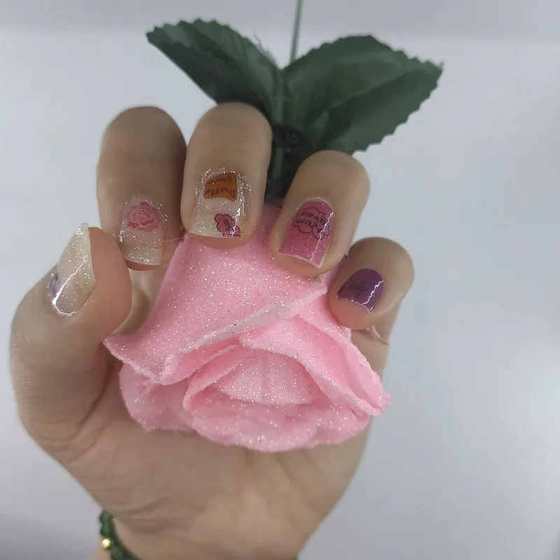 استیکر طراحی ناخن مدل ژله ای کد FN23 - تصویر 4