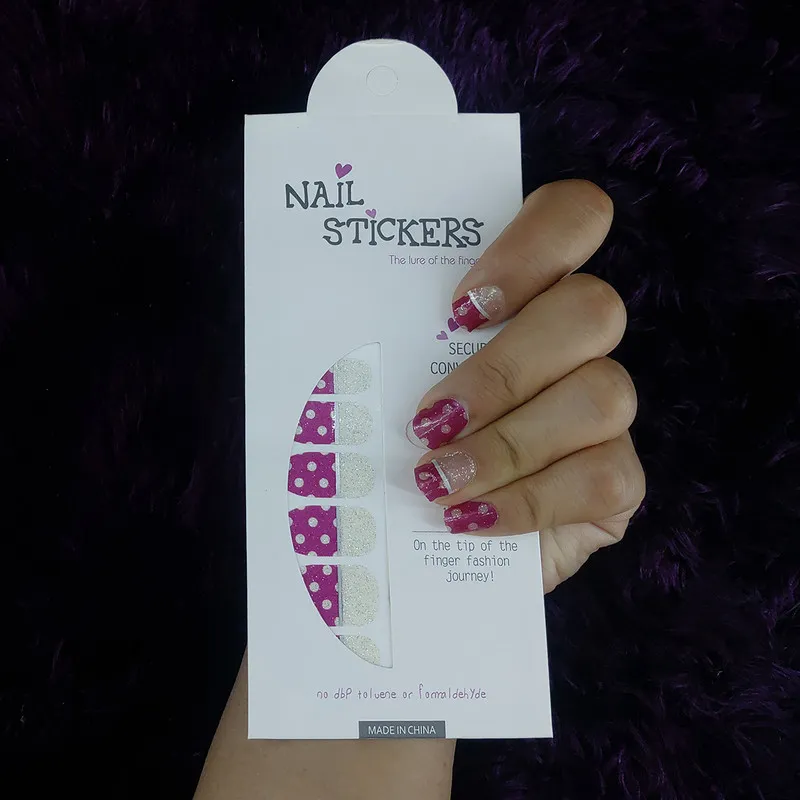 استیکر طراحی ناخن مدل ژله ای کد H43 - تصویر 2
