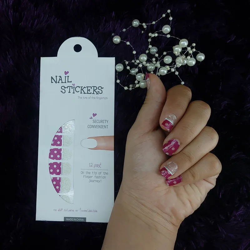 استیکر طراحی ناخن مدل ژله ای کد H43 - تصویر 5