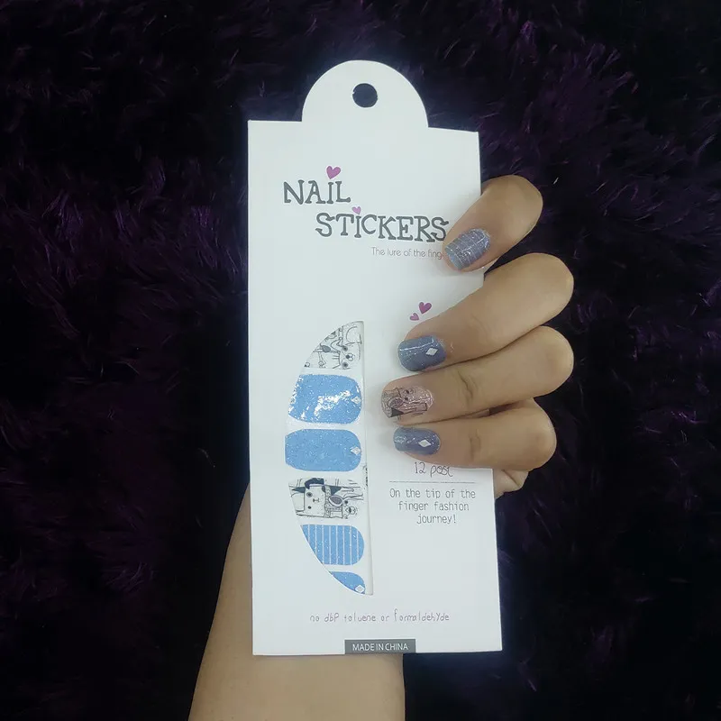 استیکر طراحی ناخن مدل ژله ای طرح کت - تصویر 5