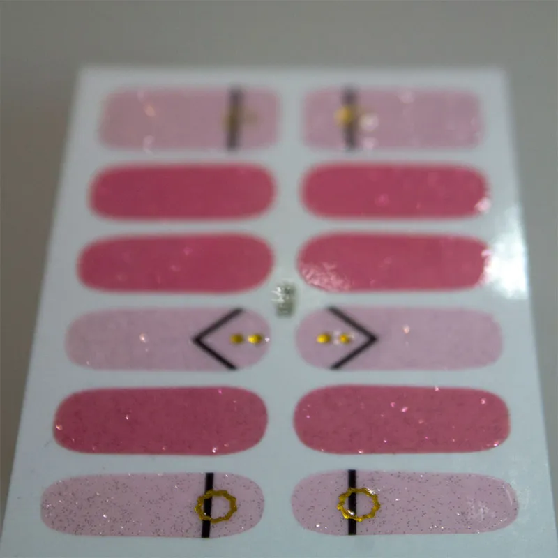 استیکر طراحی ناخن مدل ژله ای کد H48 - تصویر 2