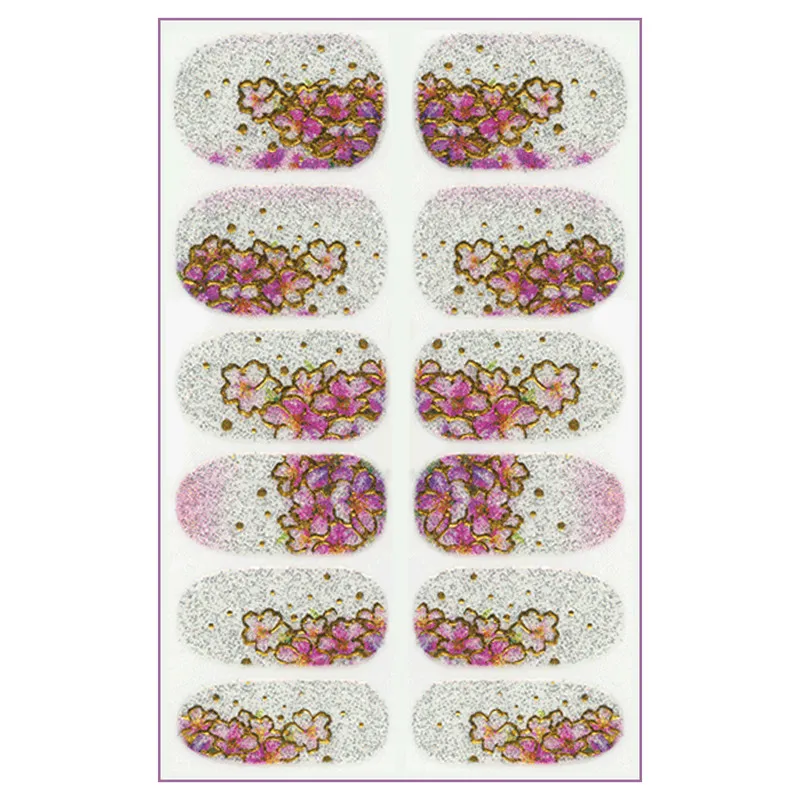 استیکر طراحی ناخن مدل ژله ای کد J71