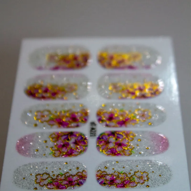 استیکر طراحی ناخن مدل ژله ای کد J71 - تصویر 4