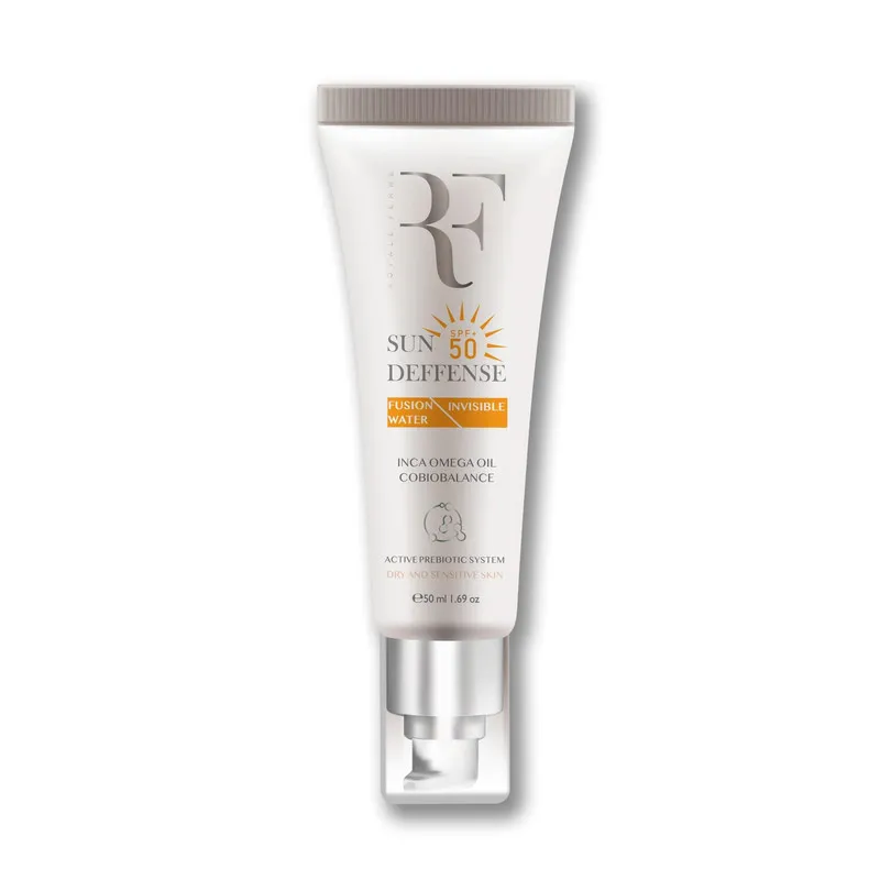 کرم ضد آفتاب بدون رنگ آر.اف رویال فم SPF50 مدل Fusion water مناسب برای پوست چرب و مختلط حجم 50 میلی لیتر - تصویر 2
