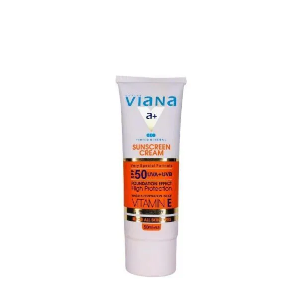 کرم ضد آفتاب ویانا SPF50 شماره 3 مناسب برای انواع پوست حجم 50 میلی لیتر - تصویر 2