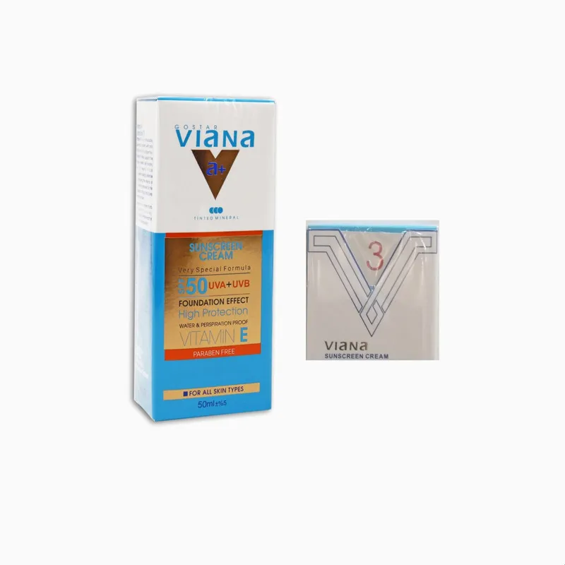 کرم ضد آفتاب ویانا SPF50 شماره 3 مناسب برای انواع پوست حجم 50 میلی لیتر - تصویر 4