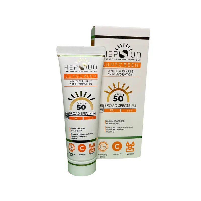 کرم ضد آفتاب بدون رنگ هپسان SPF 50 مدل فیوژن مناسب پوست های چرب حجم 50 میلی لیتر - تصویر 2