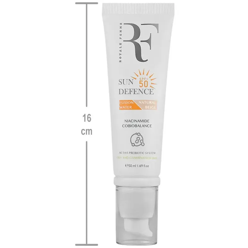 کرم ضد آفتاب رنگی آر.اف رویال فم SPF50 مدل Fusion مناسب برای پوست چرب و مختلط حجم 50 میلی لیتر - تصویر 4