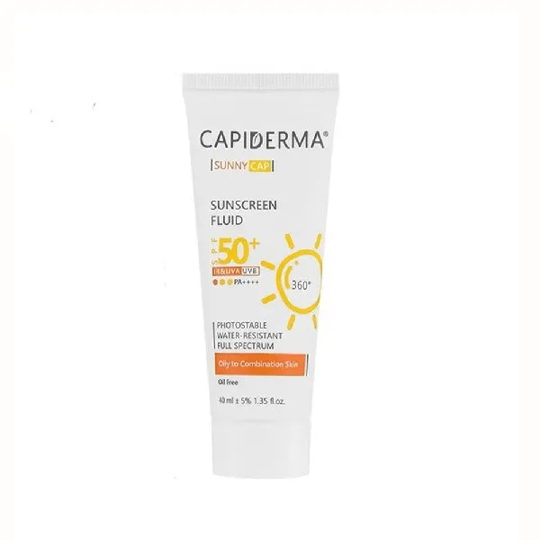 کرم ضد آفتاب بدون رنگ کپیدرما SPF 50 مدل CAP مناسب پوستهای مختلط تا چرب حجم 40 میلیلیتر - تصویر 2