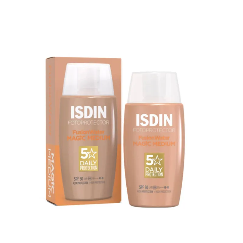 کرم ضد آفتاب رنگی ایزدین SPF 50 مدل medium_magic مناسب انواع پوست حجم 50 میلیلیتر - تصویر 2