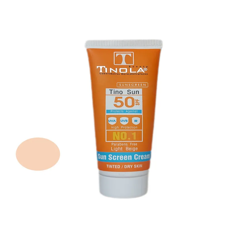 کرم ضد آفتاب رنگی تینولا بیوتی SPF 50 مدل 03 مناسب پوست های خشک حجم 40 میلی لیتر - تصویر 2