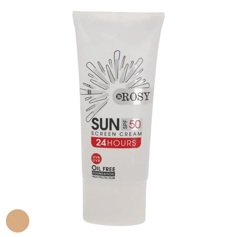 کرم ضد آفتاب رنگی روروسی SPF 50 مدل R02 مناسب انواع پوست حجم 30 میلیلیتر